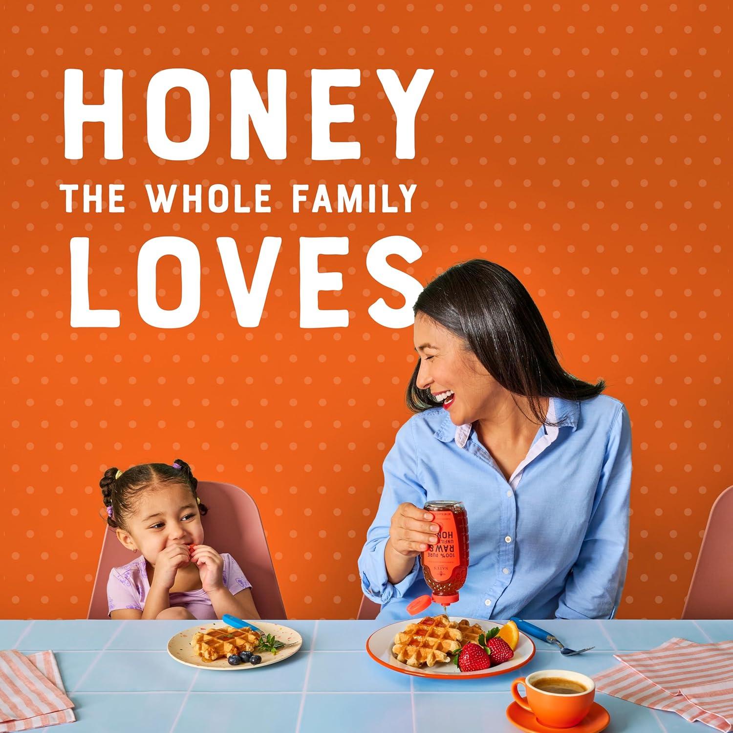 image:imageNates 100 Pure Raw amp Unfiltered Honey NoDrip Sustainable Squeeze Pouch Purity Guarantee No Additives 14 OuncePouch