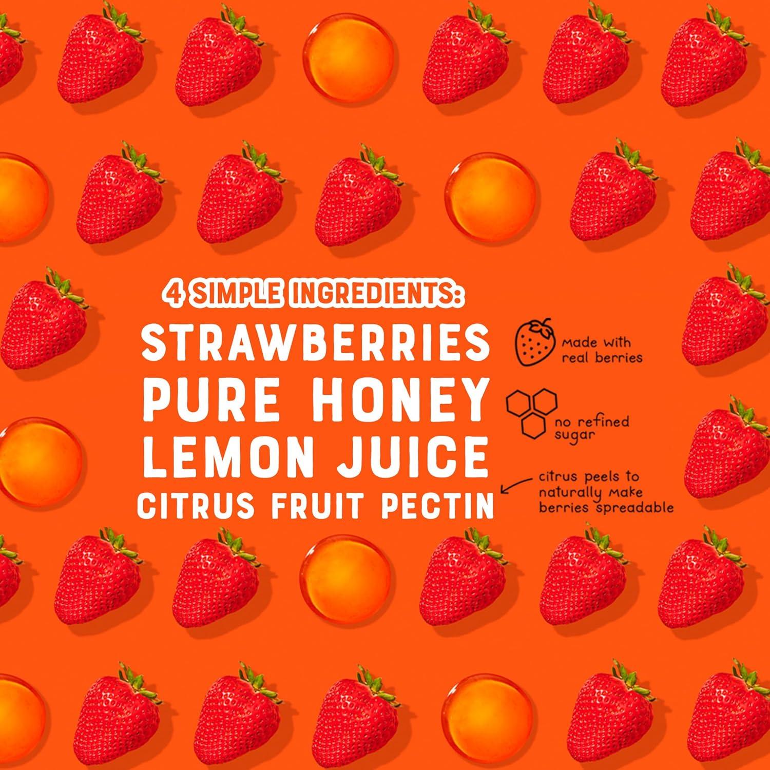 image:imageNates Honey Fruit Spread AllNatural Strawberry Made with Real Strawberries amp No Refined Sugar Sweetened with 100 Pure Honey 10 oz Jar EasytoSpreadStrawberry
