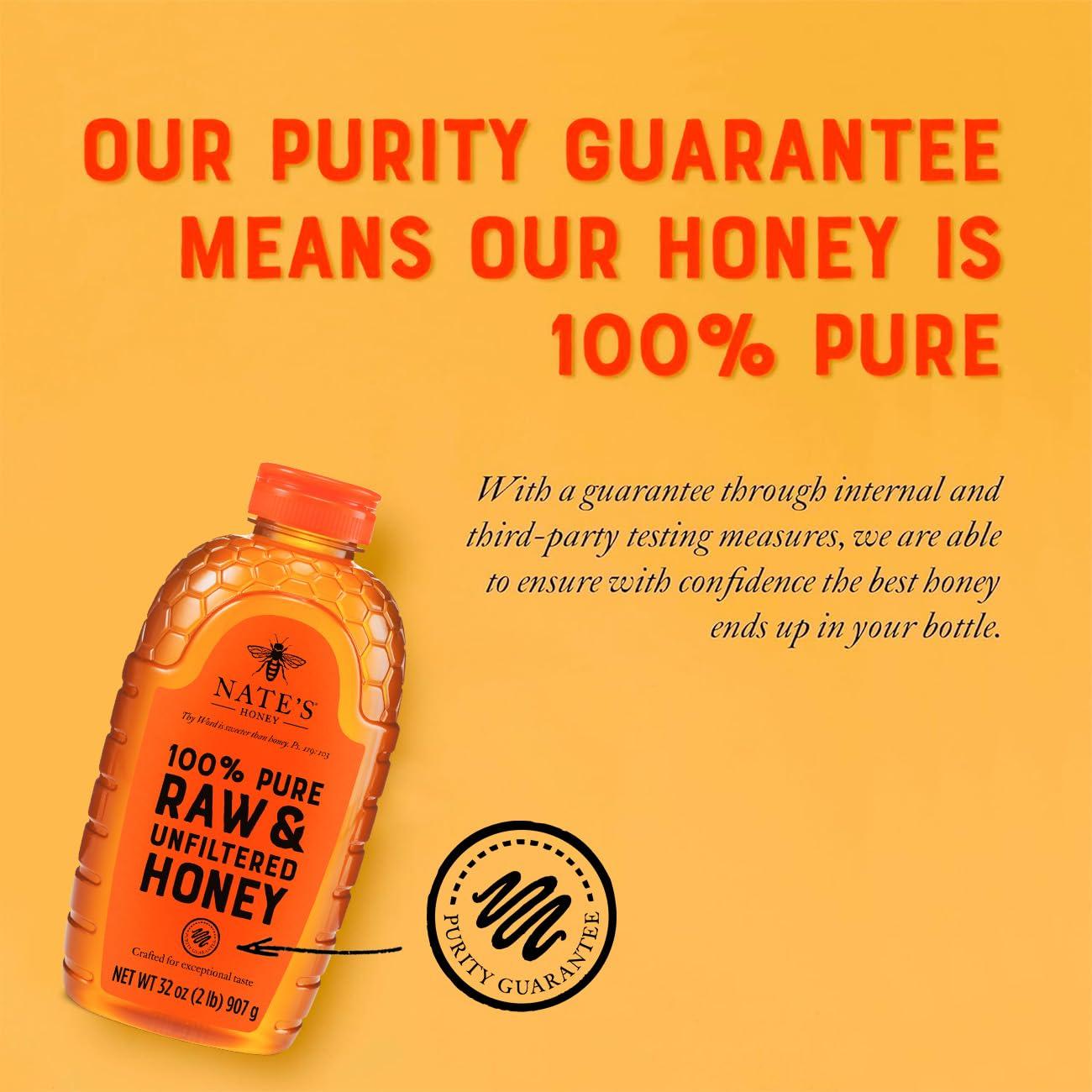 image:imageNates 100 Pure Raw amp Unfiltered Honey AwardWinning Taste 32oz Squeeze Bottle32 Ounce Pack of 1