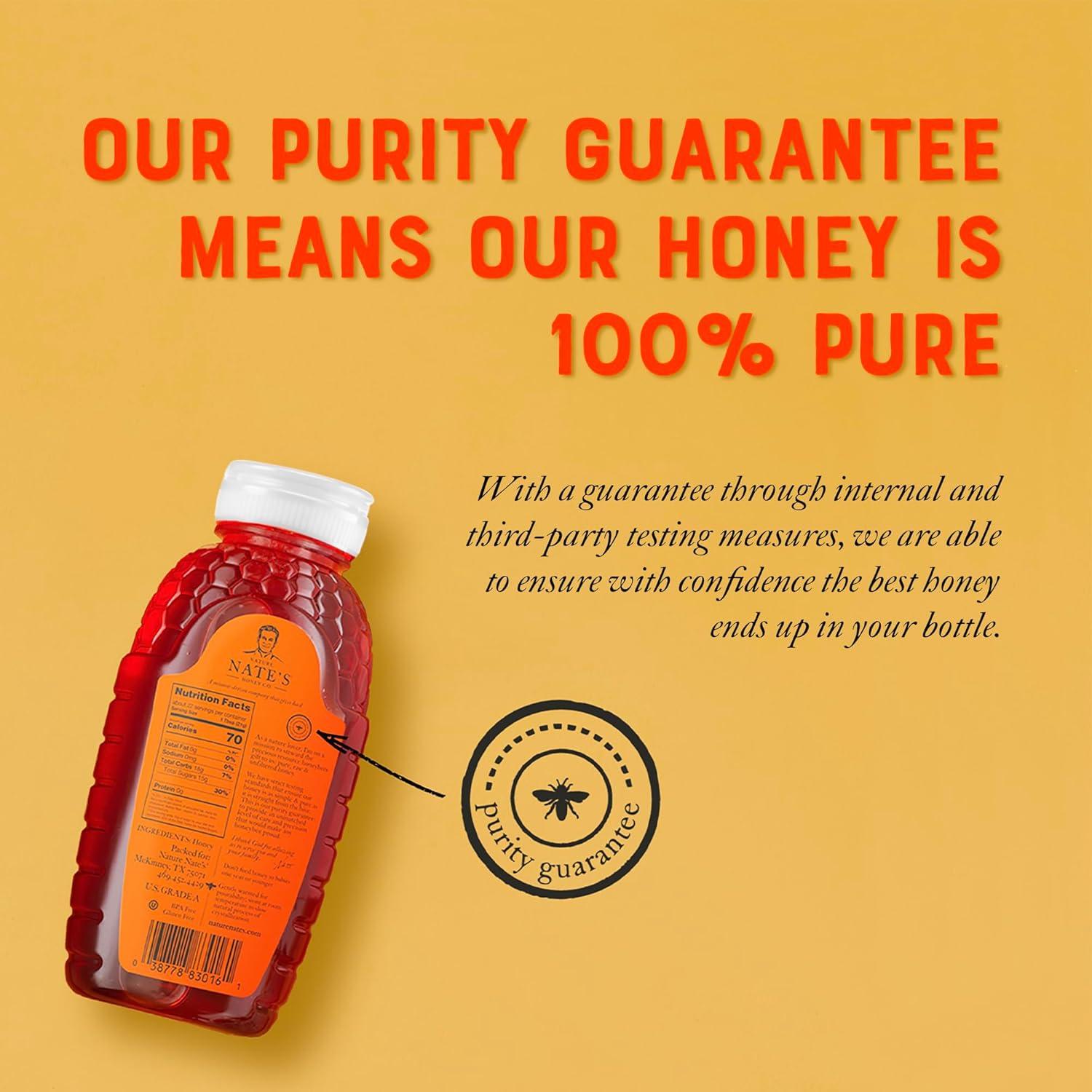 image:imageNates California 100 Pure Raw amp Unfiltered Honey 16 oz Squeeze Bottle Allnatural Sweetener16 Ounce Pack of 2