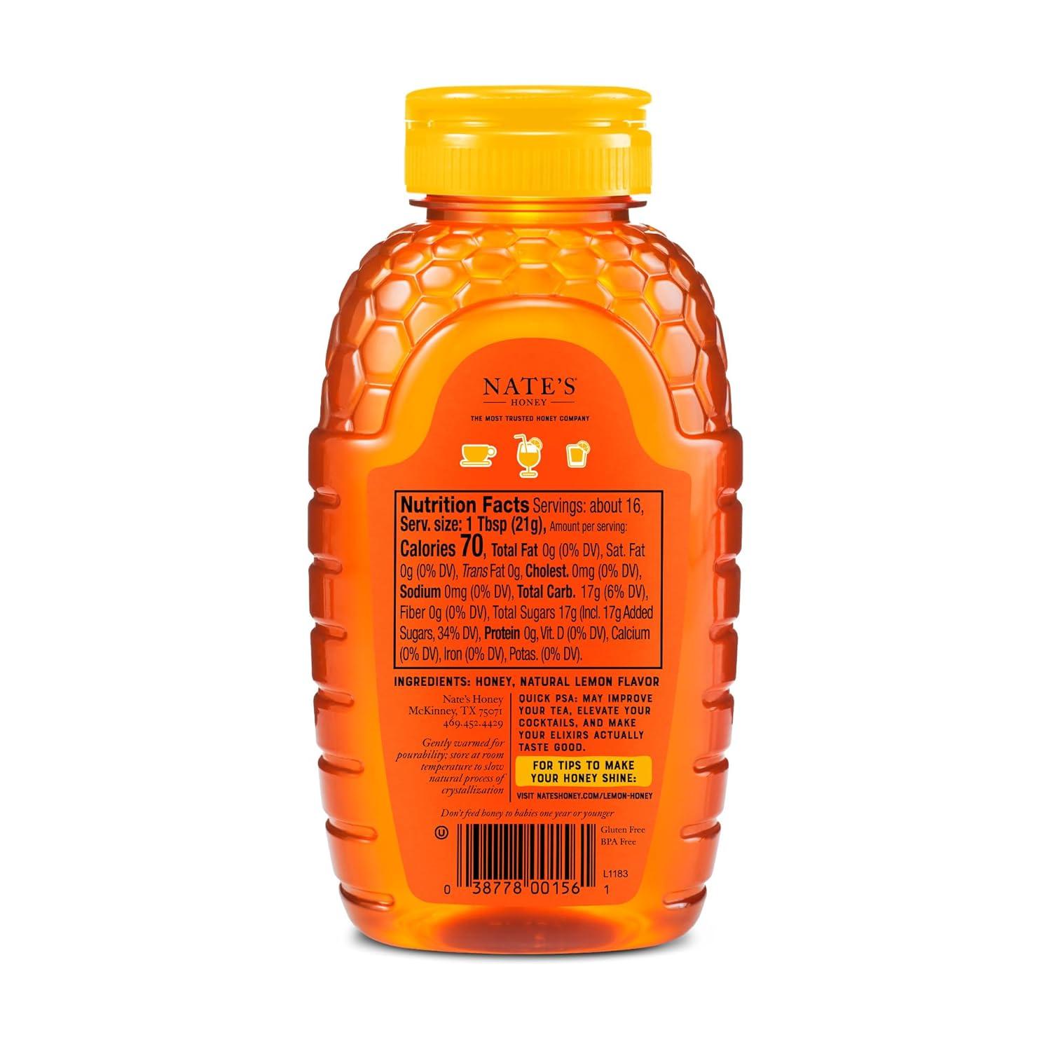 image:imageNates Vanilla Honey for Brunch Made with 100 Pure Honey and Vanilla 12 oz Squeeze Bottle Great for Pancakes Oatmeal Lattes and YogurtLemon