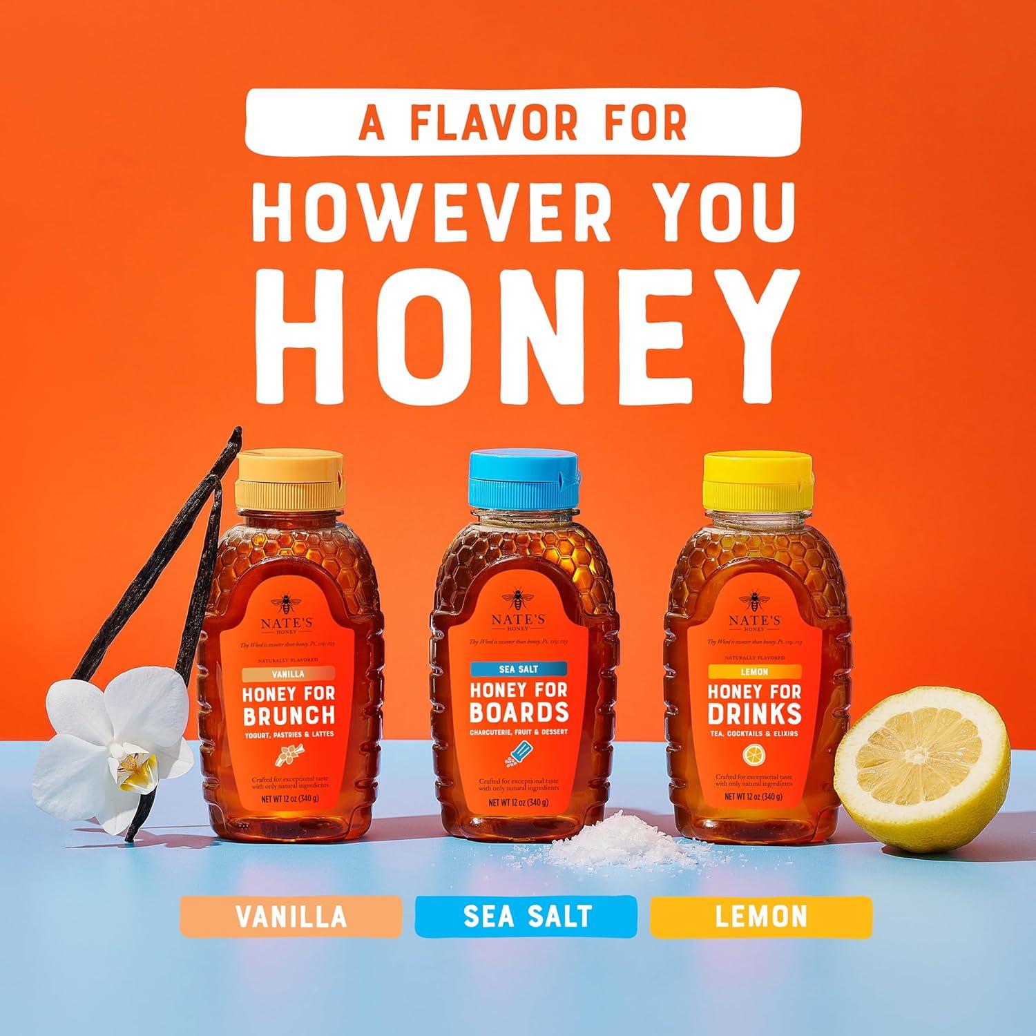 image:imageNates Vanilla Honey for Brunch Made with 100 Pure Honey and Vanilla 12 oz Squeeze Bottle Great for Pancakes Oatmeal Lattes and YogurtLemon