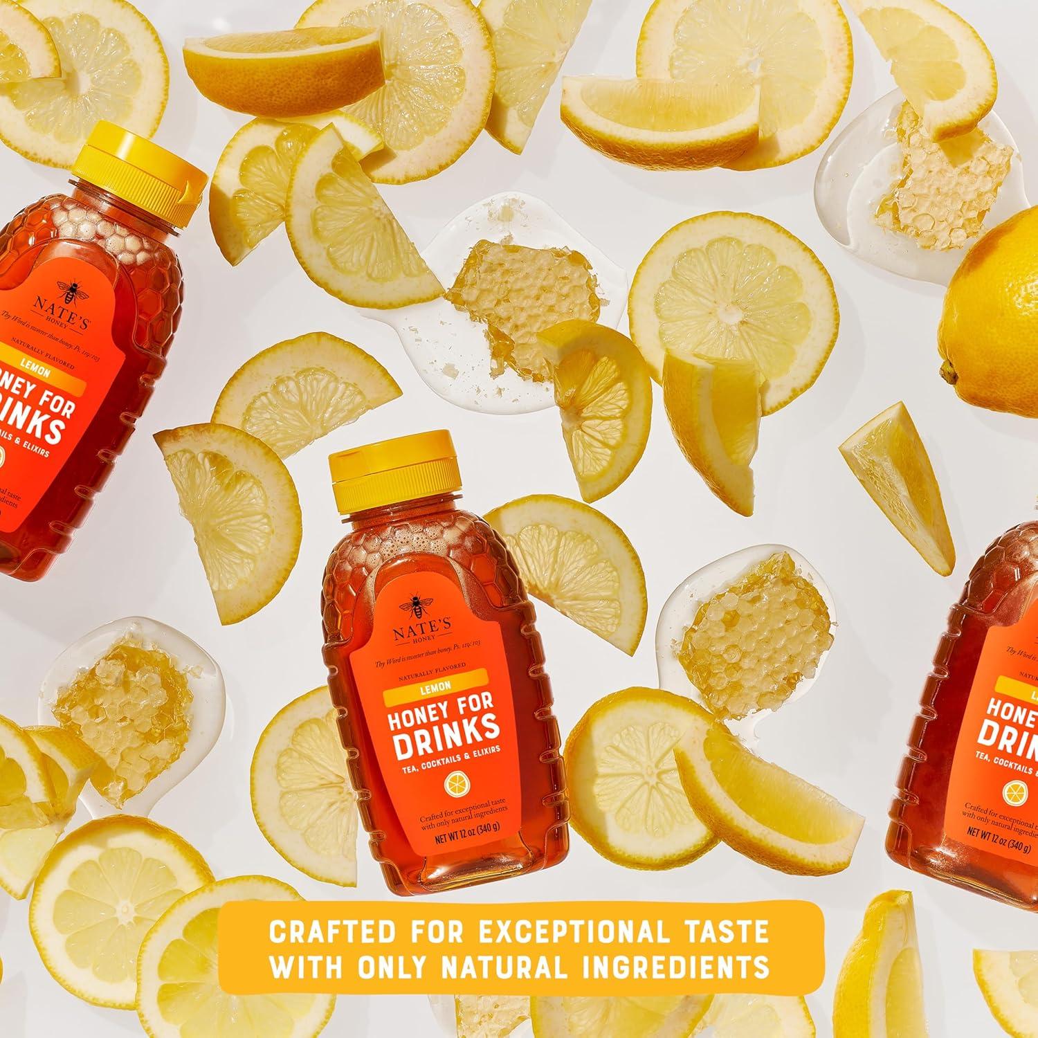 image:imageNates Vanilla Honey for Brunch Made with 100 Pure Honey and Vanilla 12 oz Squeeze Bottle Great for Pancakes Oatmeal Lattes and YogurtLemon