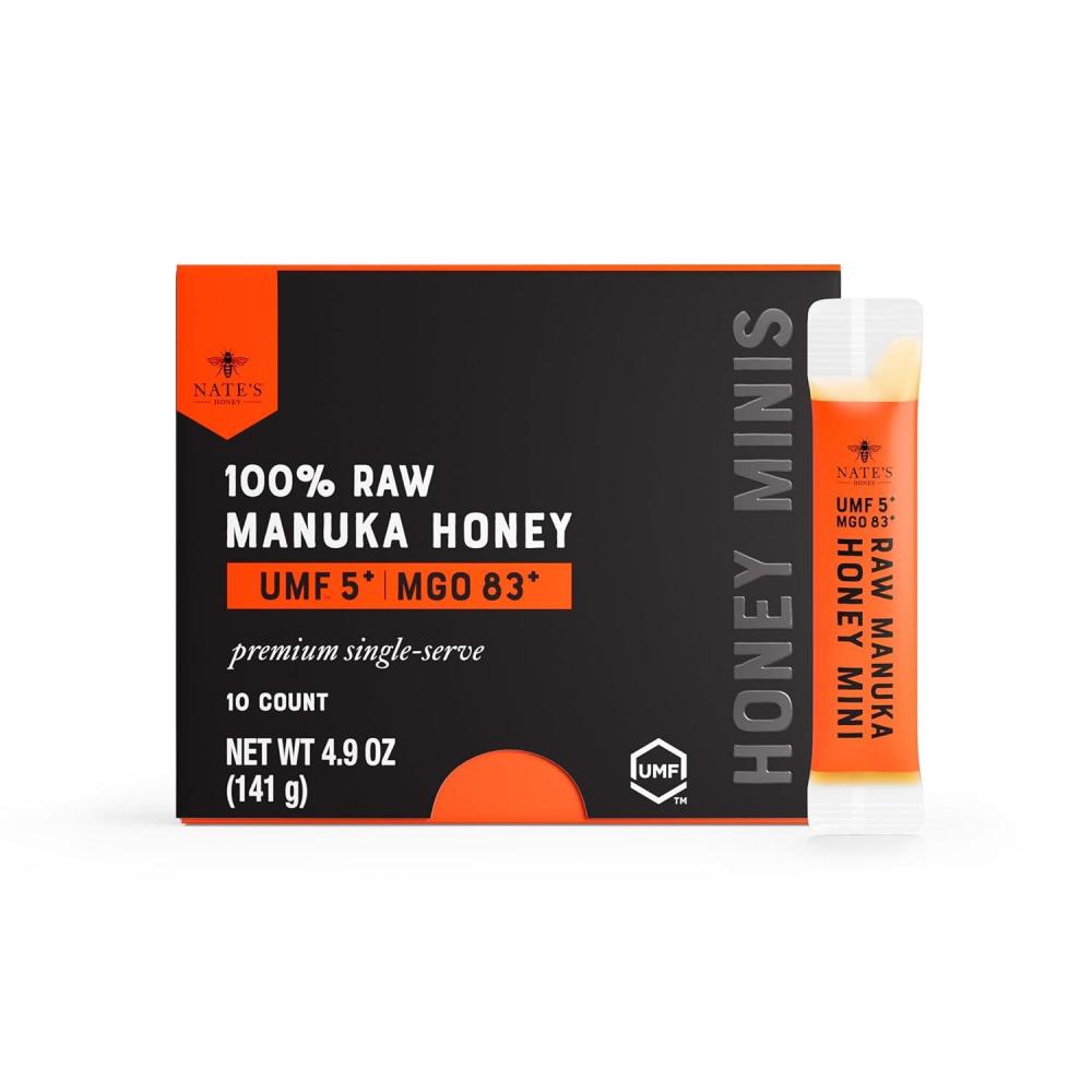 image:imageNates Raw Manuka Honey New Zealand MGO 83 UMF Certified 5 132 oz Squeeze BottleMGO 83 UMF Certified 5