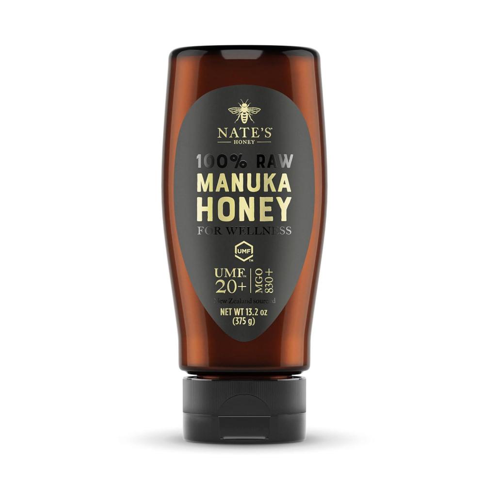 image:imageNates Raw Manuka Honey New Zealand MGO 83 UMF Certified 5 132 oz Squeeze BottleMGO 830 UMF Certified 20