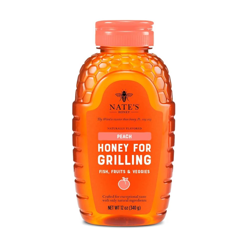 image:imageNates Vanilla Honey for Brunch Made with 100 Pure Honey and Vanilla 12 oz Squeeze Bottle Great for Pancakes Oatmeal Lattes and YogurtPeach