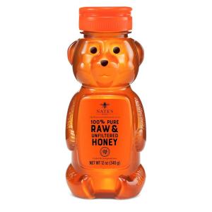 image:imageNates 100 Pure Raw amp Unfiltered Honey  AwardWinning Taste 12oz Honey Bear Bottle