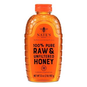 image:imageNates 100 Pure Raw amp Unfiltered Honey  AwardWinning Taste 32oz Squeeze Bottle32 Ounce Pack of 1