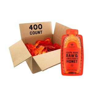 image:imageNates Bulk 400ct Honey Minis  SingleServe 100 Pure Raw amp Unfiltered Honey  049oz Packets 400ct boxClassic Honey