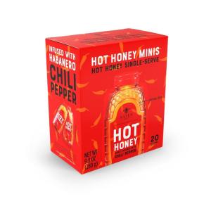 image:imageNates Hot Honey  100 Pure Honey Infused with Habanero Chili Pepper Flakes Awardwinning Taste  8 oz Squeeze Bottle049 Ounce Pack of 20