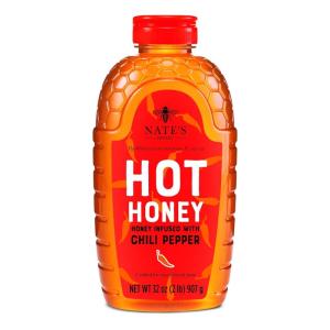 image:imageNates Hot Honey  100 Pure Honey Infused with Habanero Chili Pepper Flakes Awardwinning Taste  8 oz Squeeze Bottle32 Ounce Pack of 1