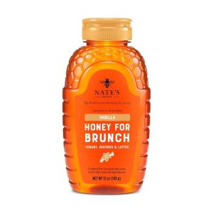 image:imageNates Vanilla Honey for Brunch  Made with 100 Pure Honey and Vanilla  12 oz Squeeze Bottle  Great for Pancakes Oatmeal Lattes and YogurtVanilla
