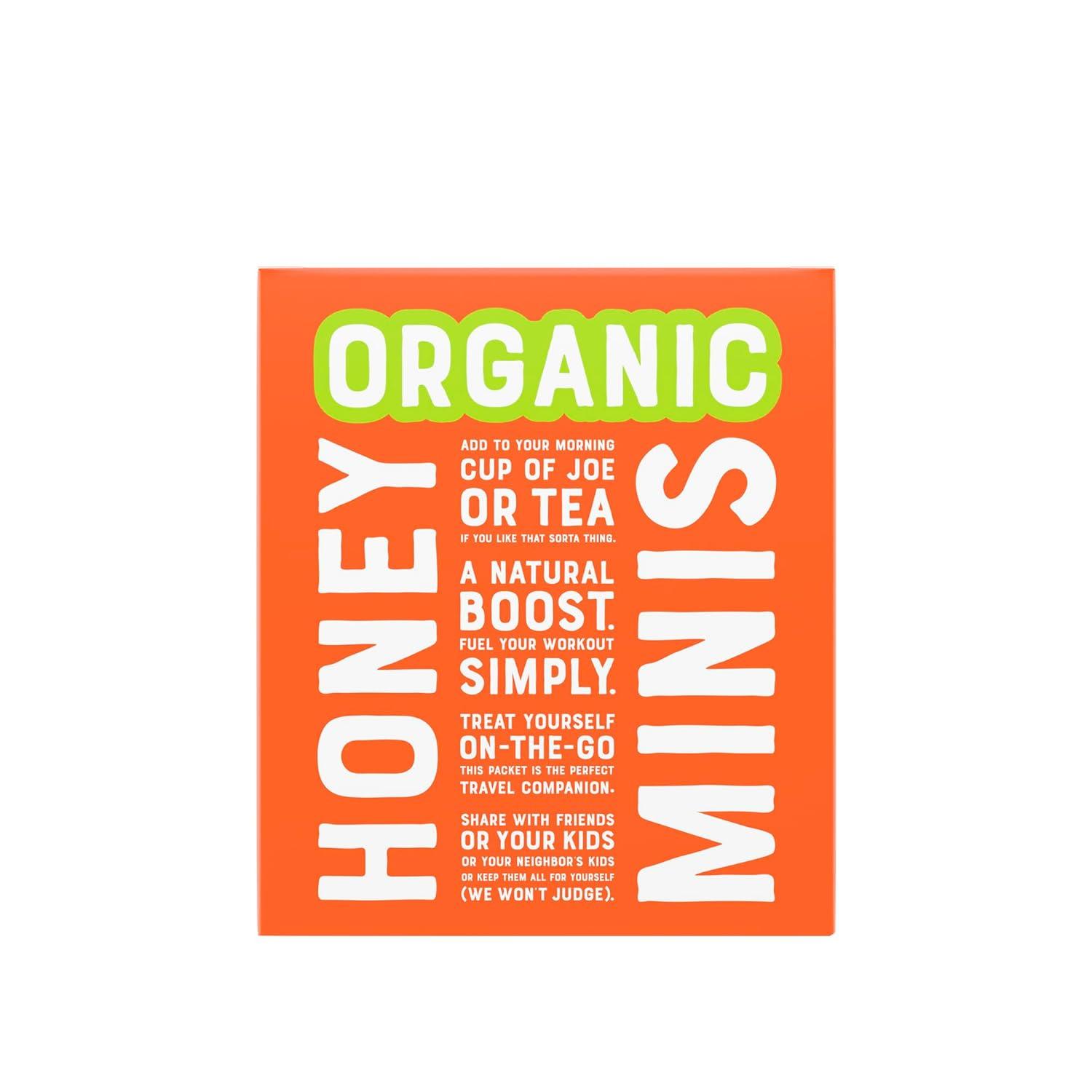 image:imageNates Organic Honey Minis SingleServe Organic 100 Pure Raw amp Unfiltered Honey 20 Count Box USDA Certified Convenient Packs for Travel and Everyday Use 049oz PacketsOrganic Honey