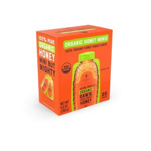 image:imageNates Organic Honey Minis  SingleServe Organic 100 Pure Raw amp Unfiltered Honey  20 Count Box  USDA Certified  Convenient Packs for Travel and Everyday Use  049oz PacketsOrganic Honey