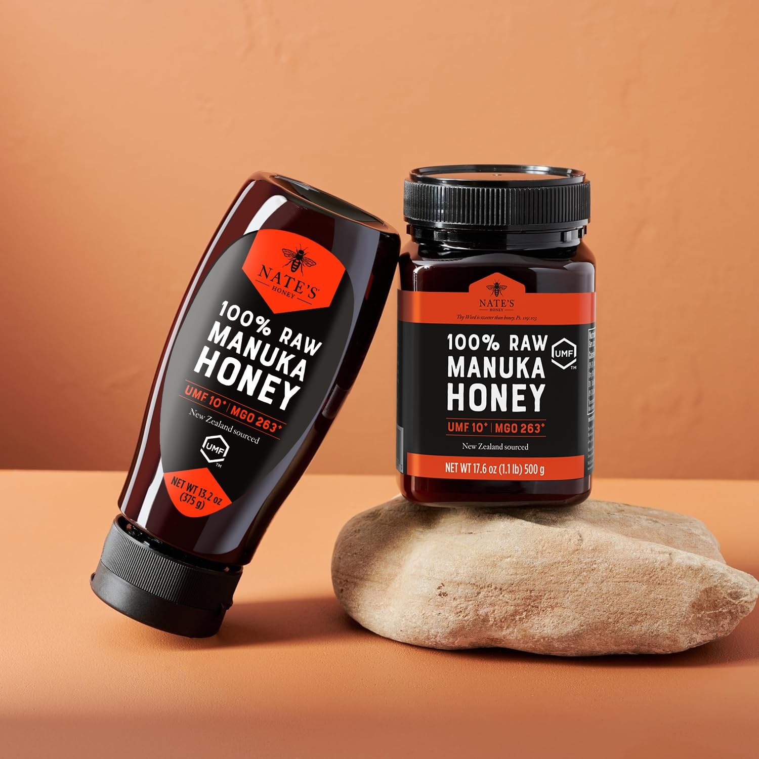 image:imageNates Organic Manuka Honey MGO 300 UMF 11 132 oz Squeeze Bottle USDA Certified OrganicMGO 263 UMF Certified 10